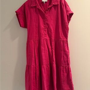 Michael Stars Fuchsia Button-Up Shirt